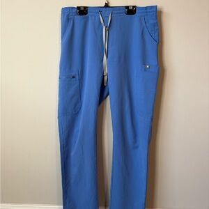 Figs scrub uniform Pants in Vibrant Blue size small